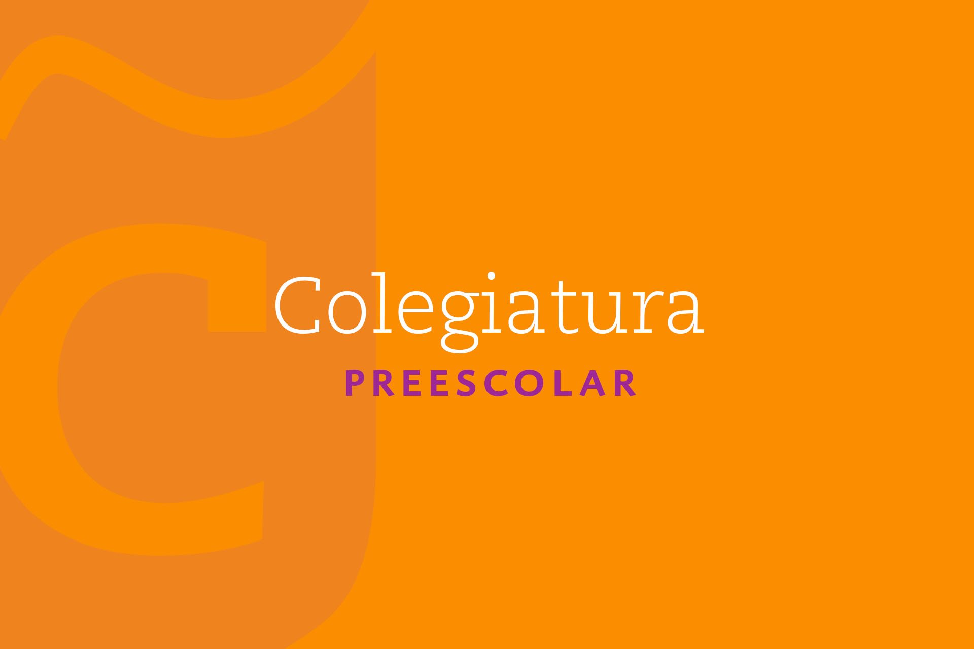 Colegiatura Preescolar
