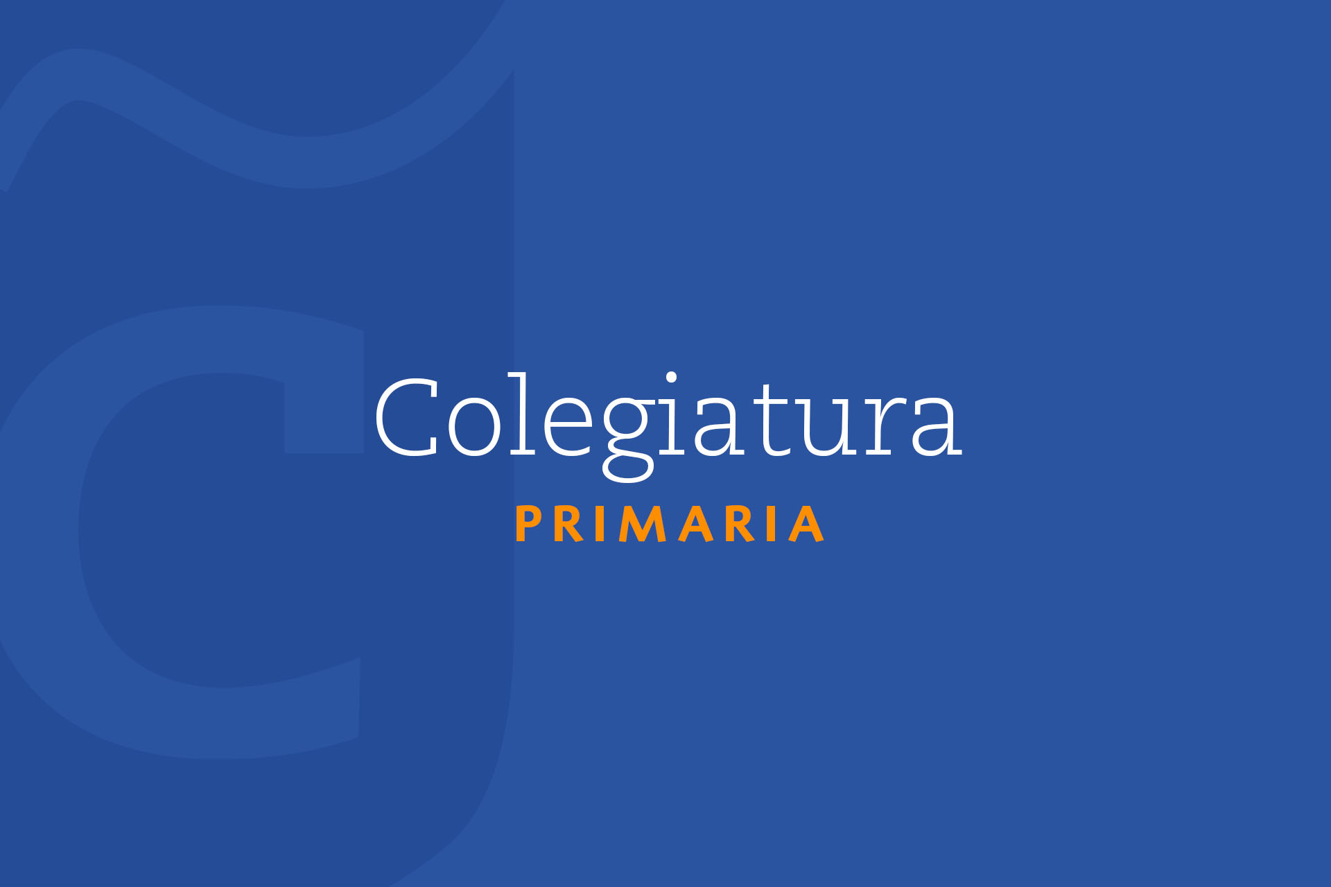 Colegiatura Primaria