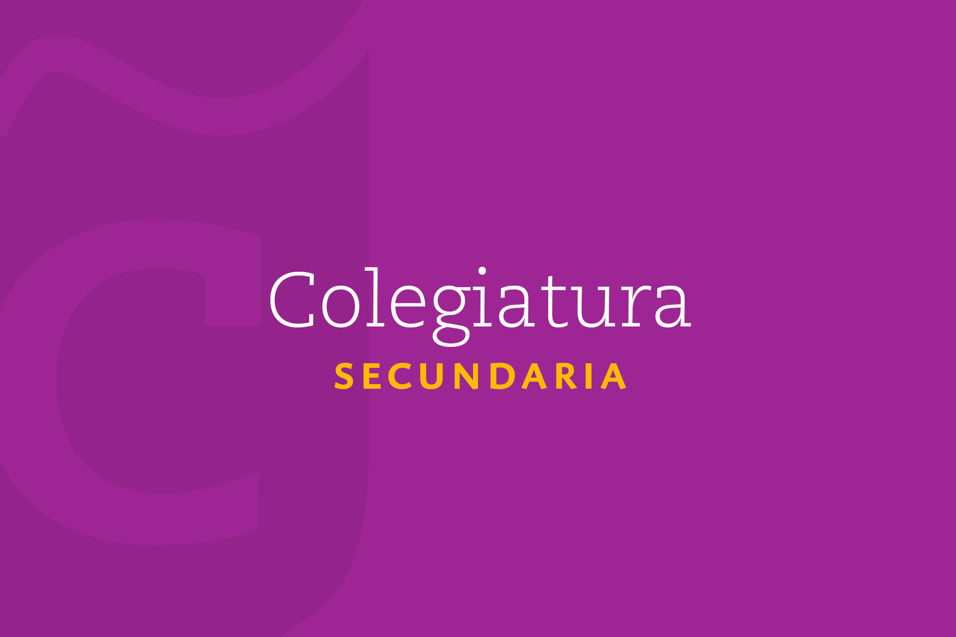 Colegiatura Secundaria
